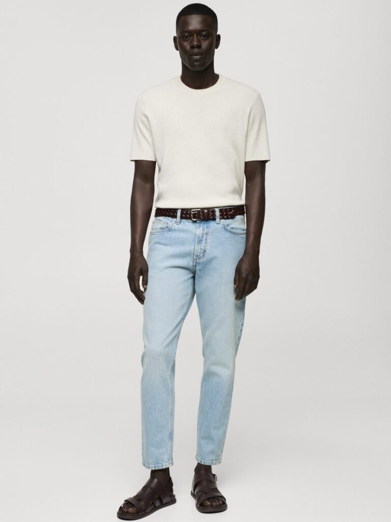 MANGO MAN Jeans 'Ben'  albastru deschis