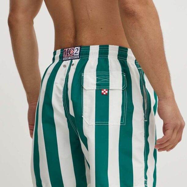 MC2 Saint Barth pantaloni scurti de baie culoarea verde preţ