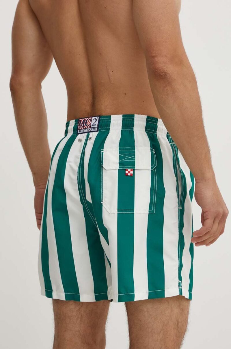 MC2 Saint Barth pantaloni scurti de baie culoarea verde preţ