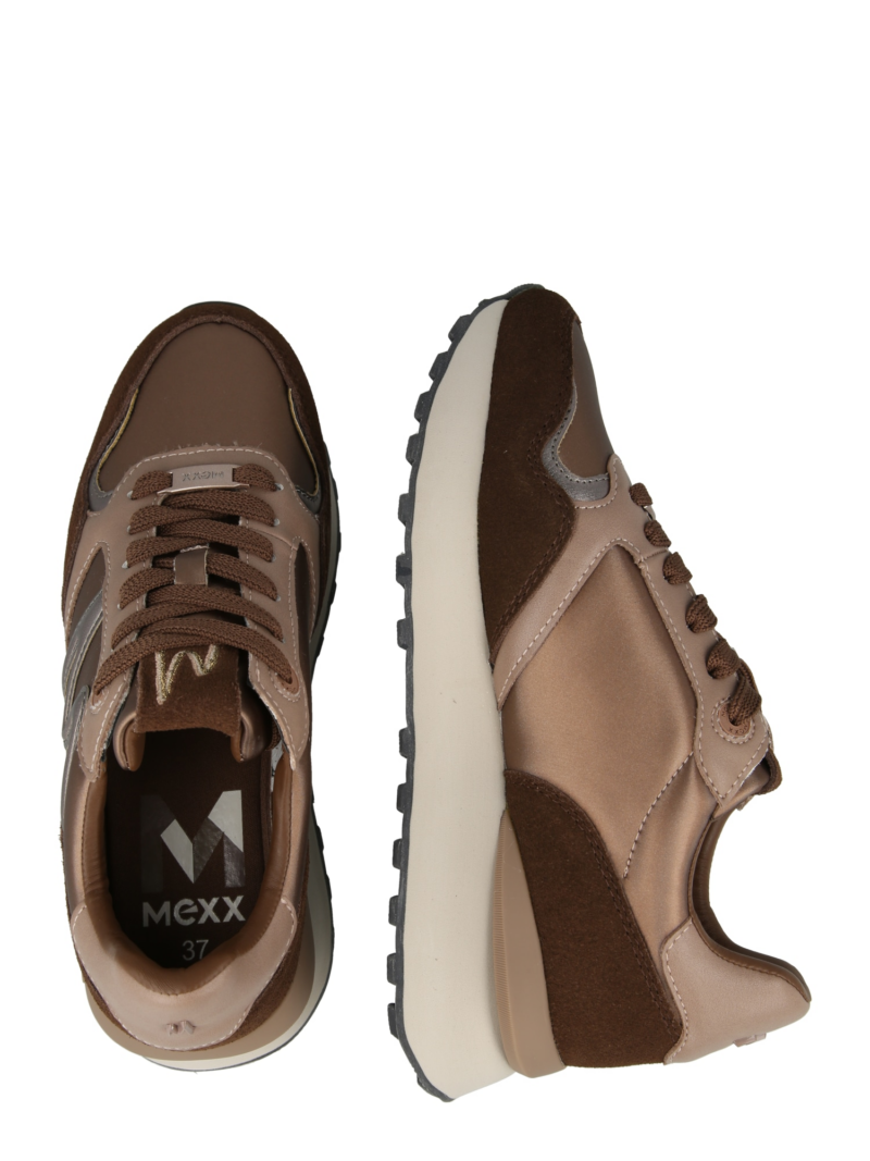 MEXX Sneaker low  brocart / maro mokka / maro închis / gri argintiu