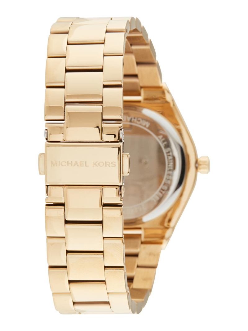 MICHAEL Michael Kors Ceasi digital 'LENNOX'  maro închis / auriu / transparent