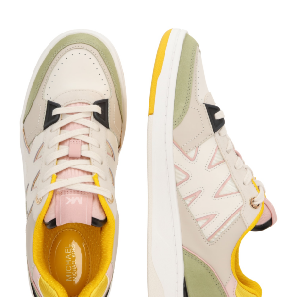 MICHAEL Michael Kors Sneaker low 'REBEL'  bej deschis / galben închis / verde pastel / roz pastel