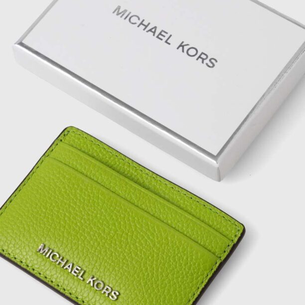 MICHAEL Michael Kors carcasa din piele culoarea portocaliu preţ