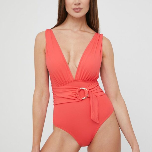 MICHAEL Michael Kors costum de baie culoarea rosu