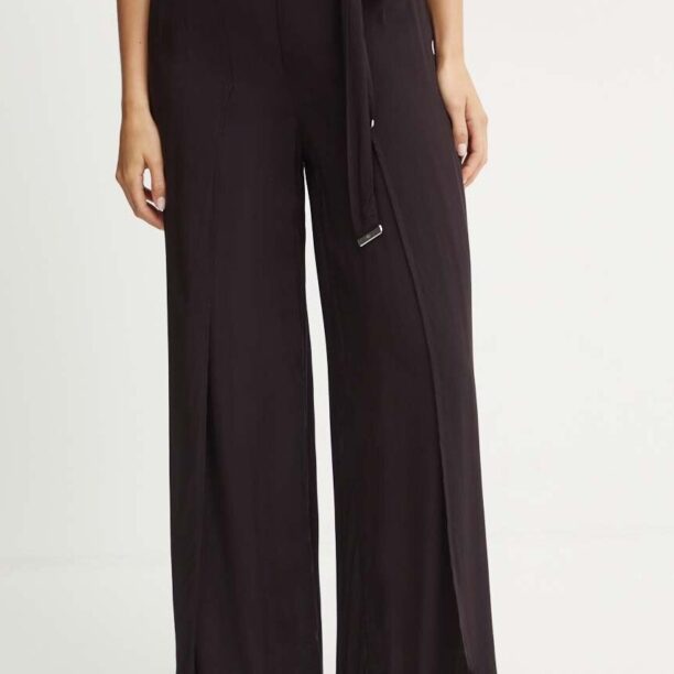 MICHAEL Michael Kors pantaloni de plaja culoarea negru