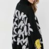 MICHAEL Michael Kors poncho din amestec de lana culoarea negru