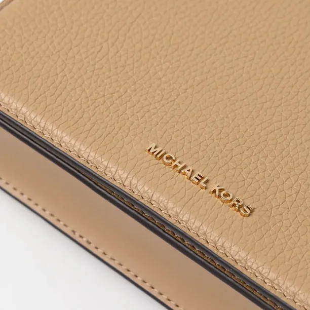 MICHAEL Michael Kors poseta de piele culoarea bej preţ