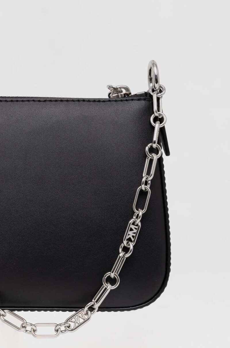 MICHAEL Michael Kors poseta de piele culoarea negru preţ