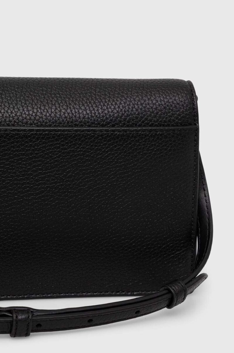 MICHAEL Michael Kors poseta de piele culoarea negru preţ