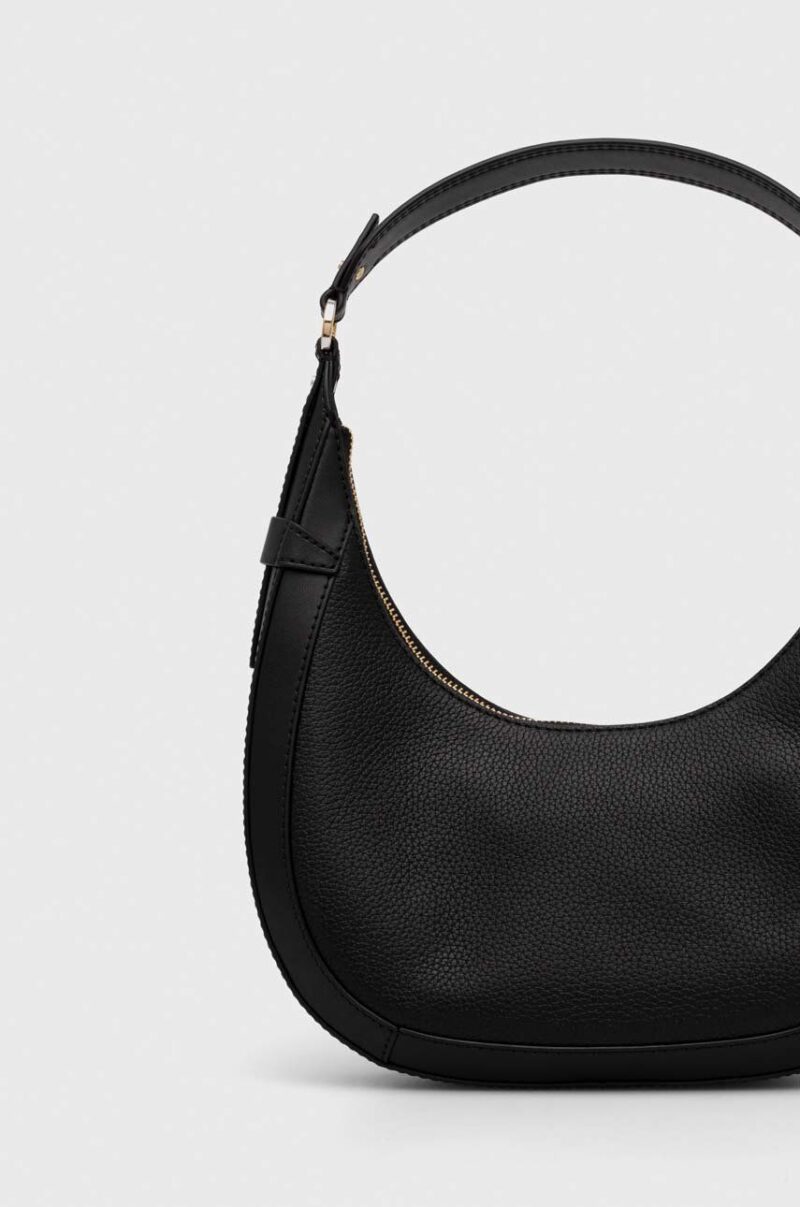 MICHAEL Michael Kors poseta de piele culoarea negru preţ