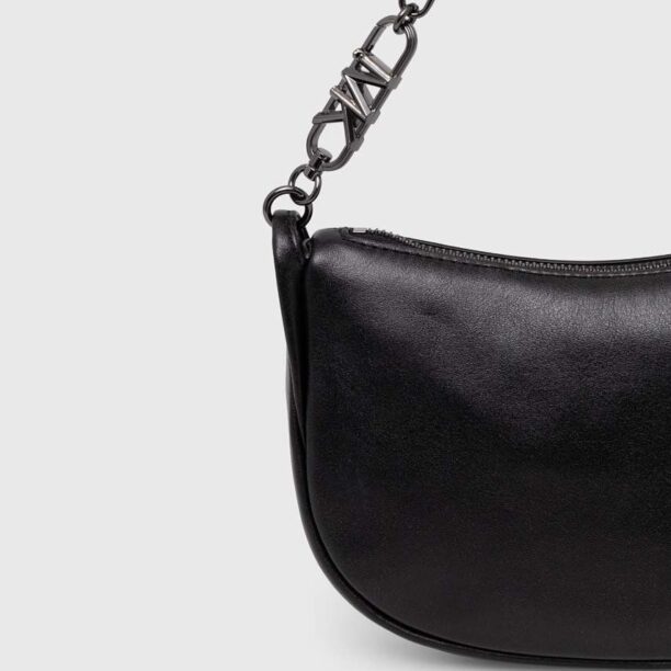 MICHAEL Michael Kors poseta de piele culoarea negru preţ