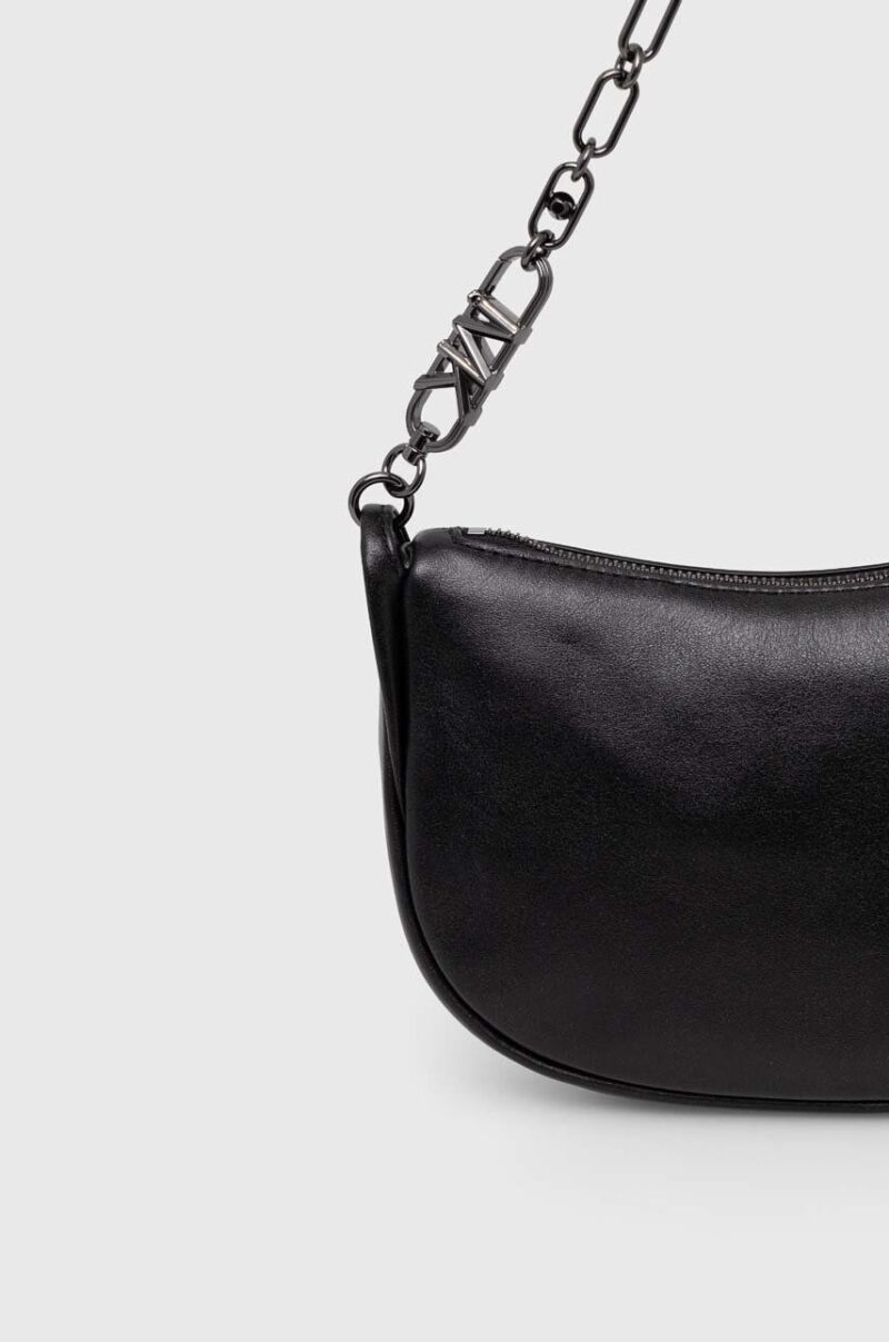 MICHAEL Michael Kors poseta de piele culoarea negru preţ