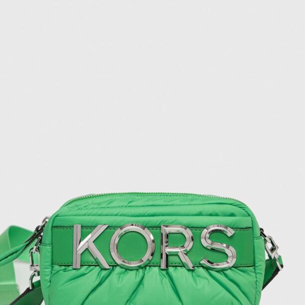 MICHAEL Michael Kors poseta de piele culoarea verde