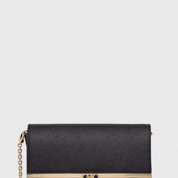 MICHAEL Michael Kors poseta piele culoarea negru