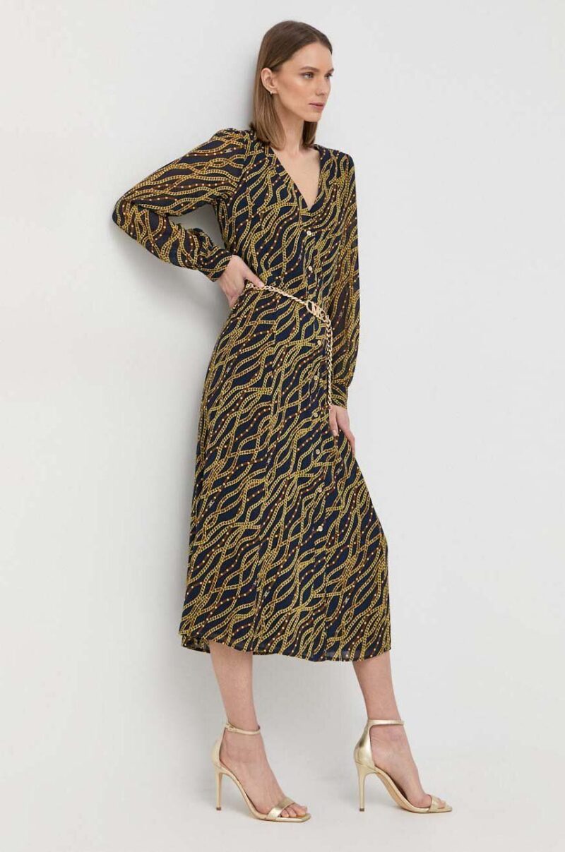 MICHAEL Michael Kors rochie culoarea albastru marin