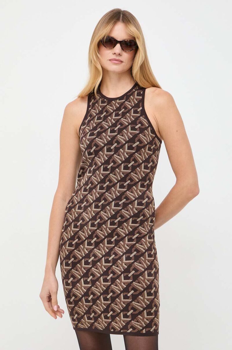 MICHAEL Michael Kors rochie culoarea maro