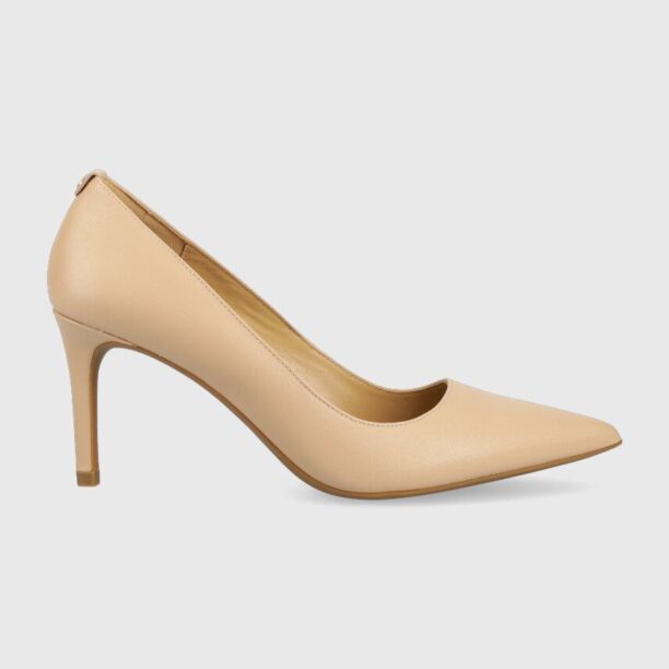 MICHAEL Michael Kors stilettos de piele Alina culoarea bej