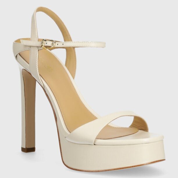 MICHAEL Michael Kors stilettos de piele Amara culoarea bej