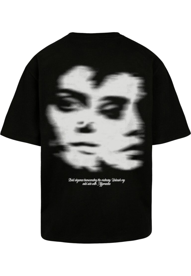 MJ Gonzales Tricou 'Damned or Blessed '  gri / negru / alb