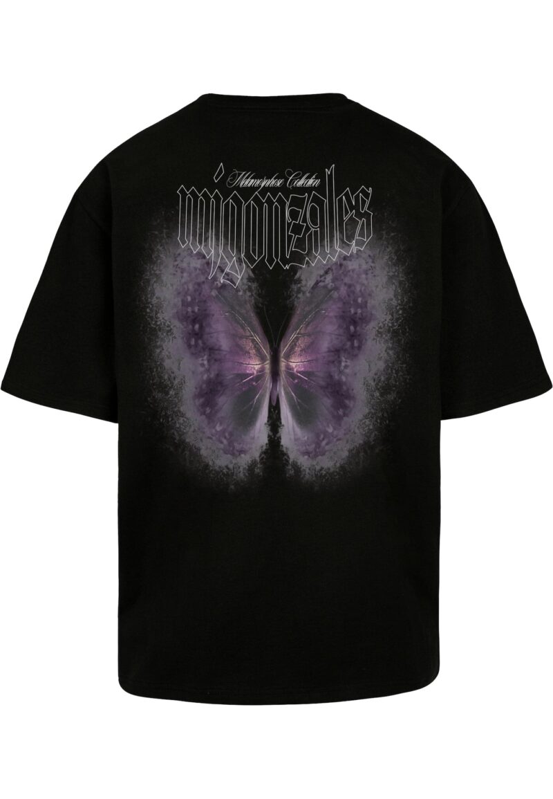 MJ Gonzales Tricou 'Frosted Wings'  mov închis / negru / alb