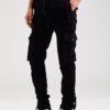 MOUTY Pantaloni cu buzunare  negru