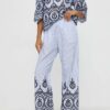 MUNTHE pantaloni de bumbac drept