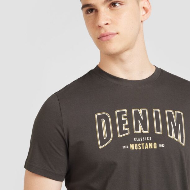 MUSTANG Tricou 'AUSTIN'  galben / negru / alb