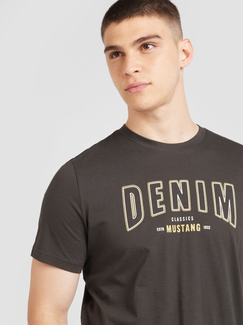 MUSTANG Tricou 'AUSTIN'  galben / negru / alb