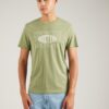 MUSTANG Tricou 'AUSTIN'  verde deschis / alb murdar