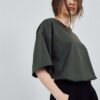 MUUV. tricou din bumbac READY TO WEAR culoarea verde