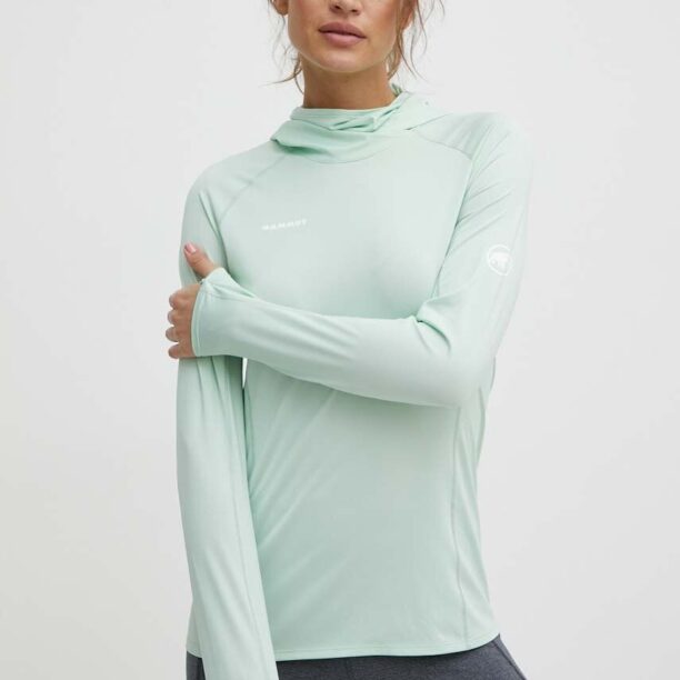 Mammut longsleeve sport Selun FL culoarea verde