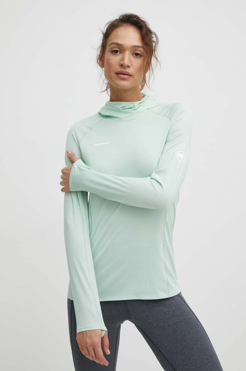 Mammut longsleeve sport Selun FL culoarea verde