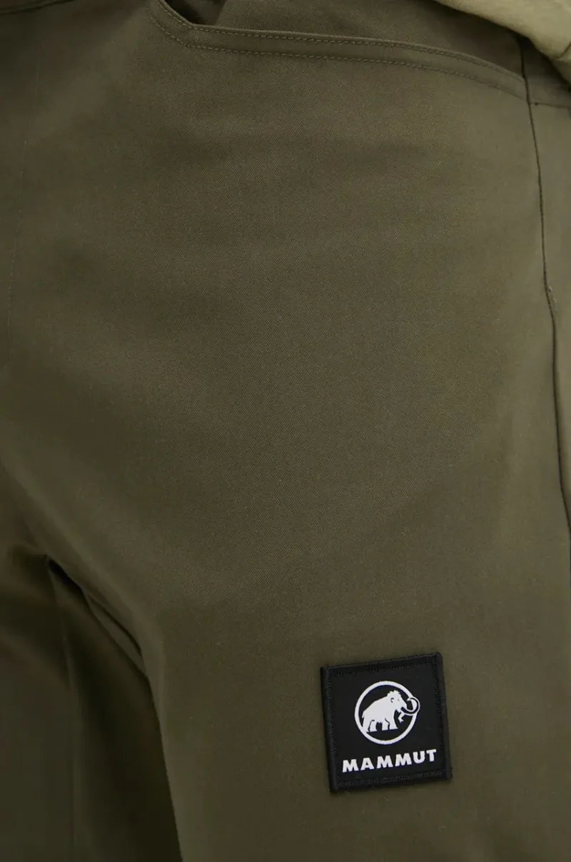 Mammut pantaloni de exterior Massone culoarea verde preţ