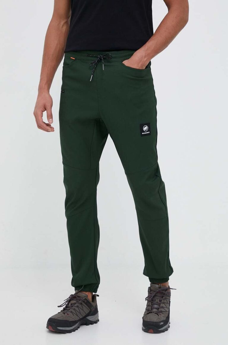 Mammut pantaloni de exterior Massone culoarea verde