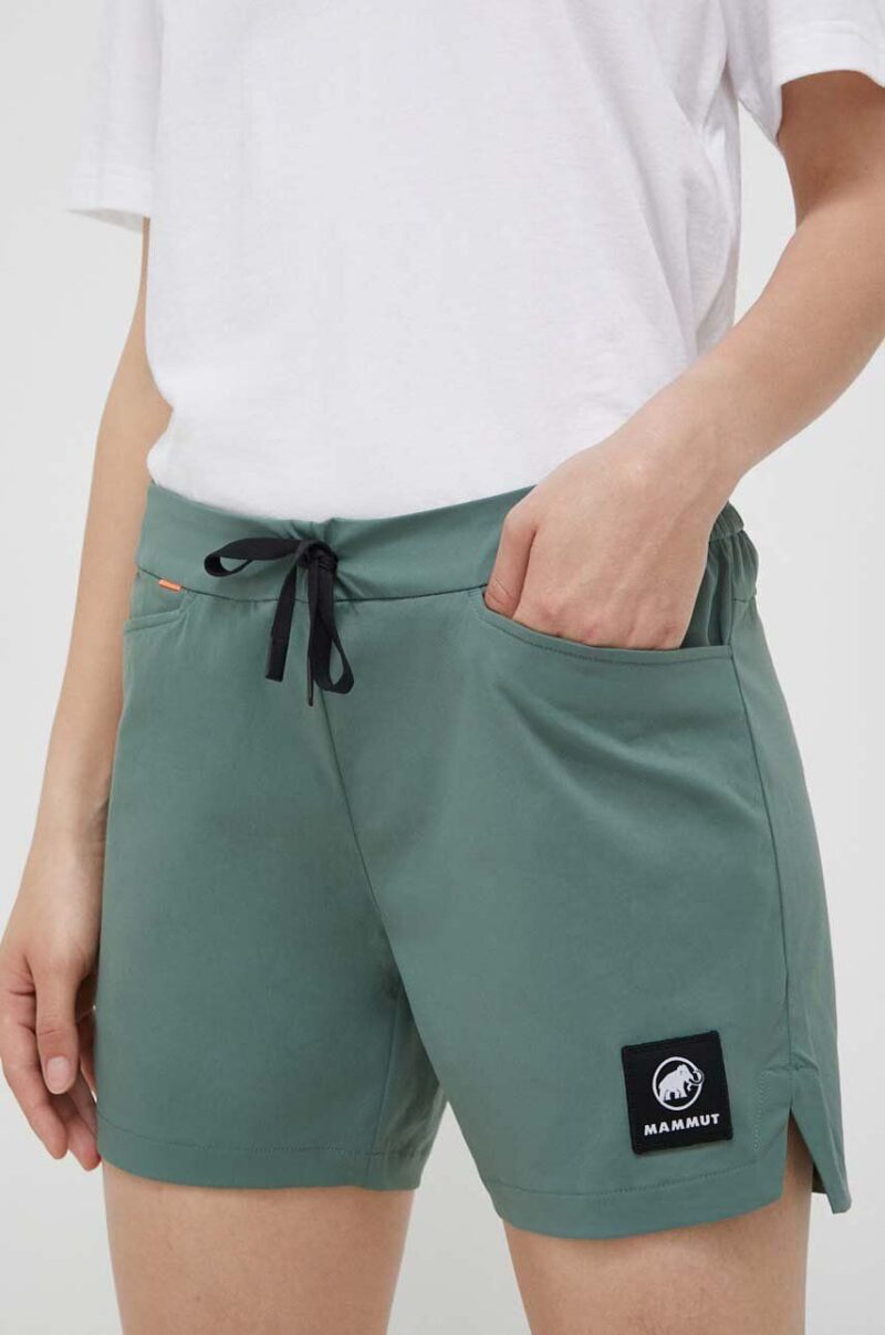 Mammut pantaloni scurți outdoor Massone Light culoarea verde