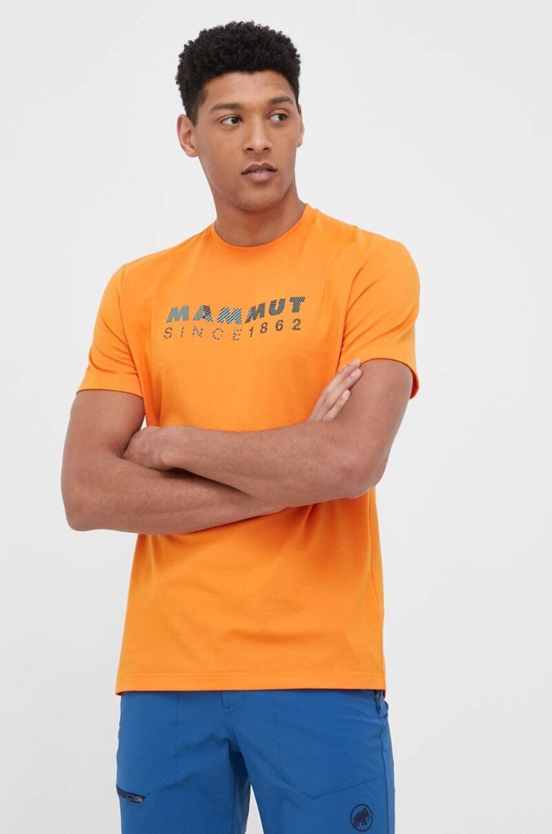 Mammut tricou sport Trovat Logo culoarea portocaliu