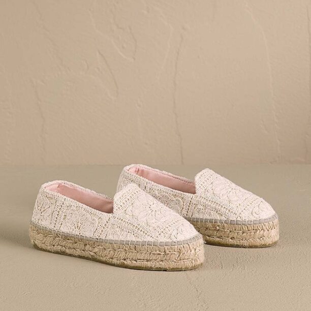 Manebi espadrile Double Sole Espadrilles culoarea bej