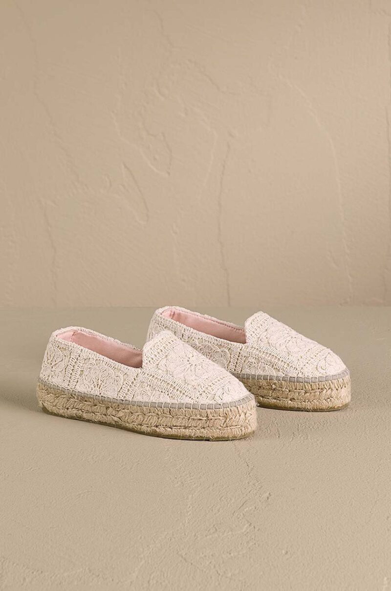 Manebi espadrile Double Sole Espadrilles culoarea bej