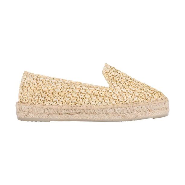 Manebi espadrile Flat Espadrilles culoarea bej