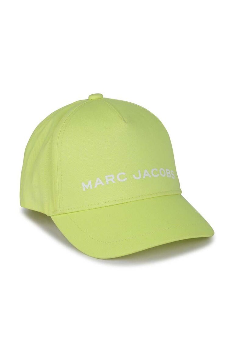 Marc Jacobs caciula de bumbac pentru copii culoarea galben