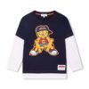 Marc Jacobs longsleeve din bumbac pentru copii x Garfield culoarea albastru marin