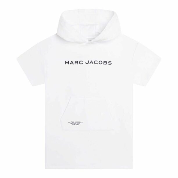 Marc Jacobs rochie din bumbac pentru copii culoarea alb