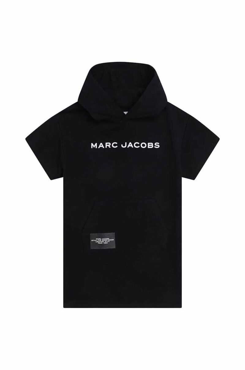 Marc Jacobs rochie din bumbac pentru copii culoarea albastru marin