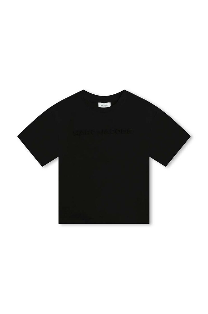 Marc Jacobs tricou de bumbac pentru copii culoarea negru