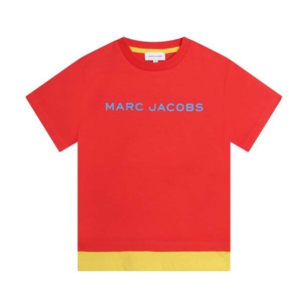 Marc Jacobs tricou de bumbac pentru copii culoarea rosu