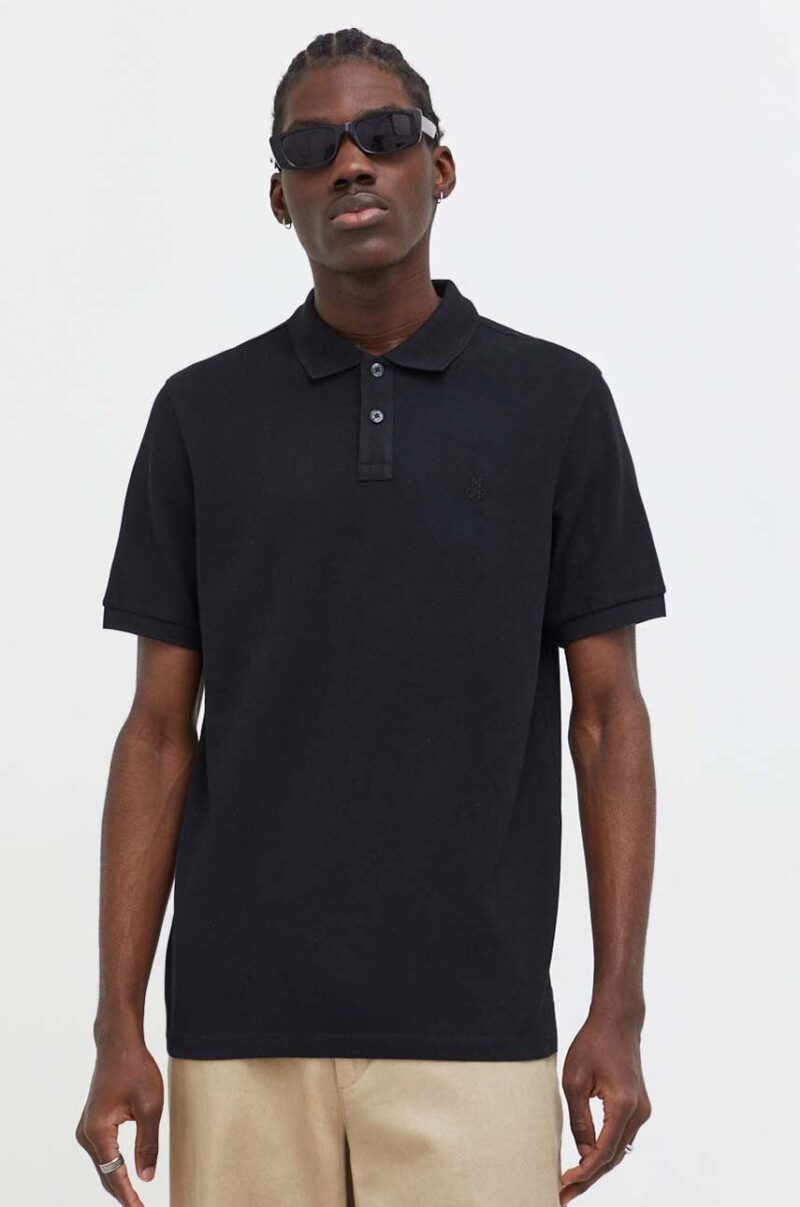 Marc O'Polo polo de bumbac culoarea negru