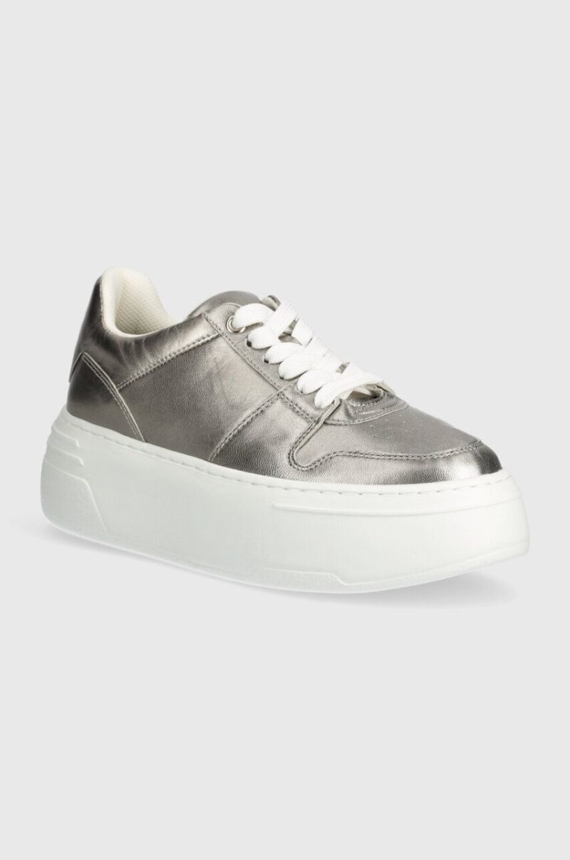 Marc O'Polo sneakers din piele culoarea argintiu