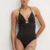 Max Mara Beachwear costum de baie dintr-o bucată culoarea negru