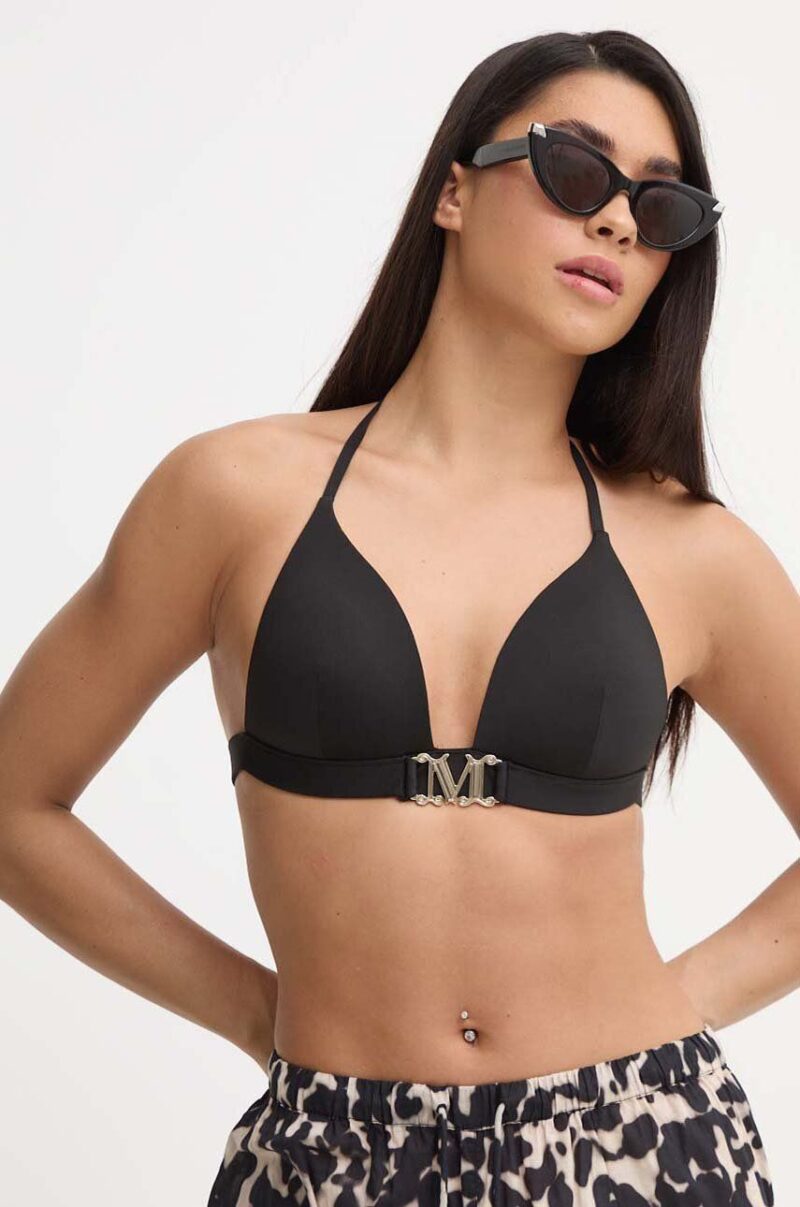 Max Mara Beachwear sutien de baie culoarea negru