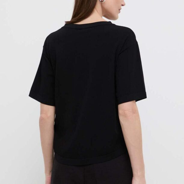 Max Mara Leisure tricou culoarea negru 2416360000000 preţ